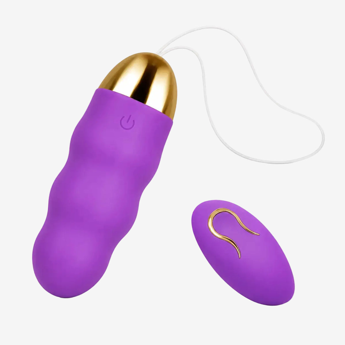 Œuf vibrant Perle violet améthyste et sa télécommande sans fil